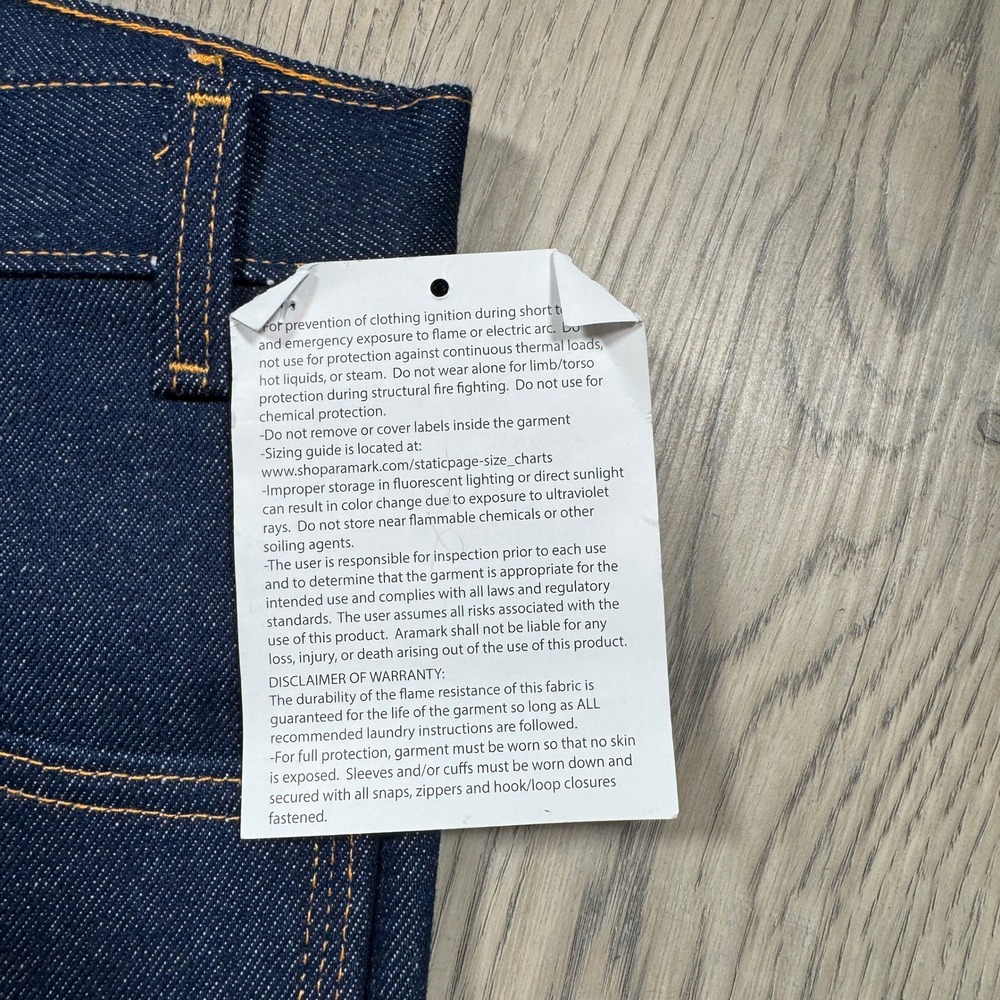 Aramark Steelguard Mens Flame Resistant Jeans 40x34  NFPA 2112/ASTM F1506 Cat 2 - Picture 5 of 12